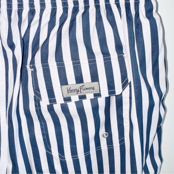 NEW! THE NAUTI BY NATURE SWIM TRUNKS Men's Blue Striped Swim Shorts Sz XL - Picture 8 of 16